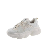 Leather Vulcanized Thick Sole Casual Lace Platform Sneakers
